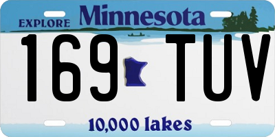 MN license plate 169TUV