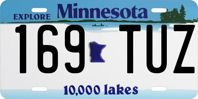 MN license plate 169TUZ