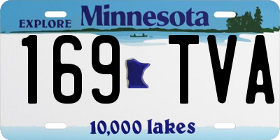 MN license plate 169TVA