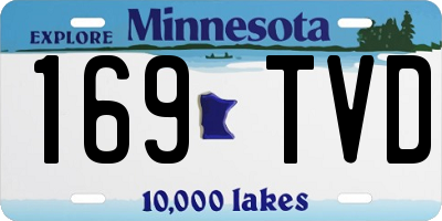 MN license plate 169TVD