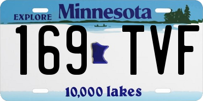 MN license plate 169TVF