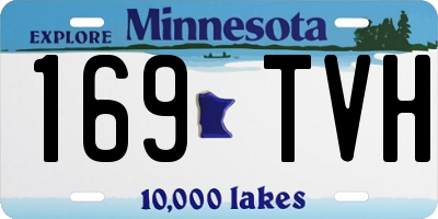 MN license plate 169TVH