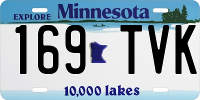 MN license plate 169TVK