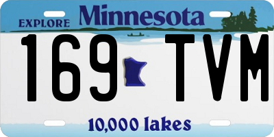 MN license plate 169TVM