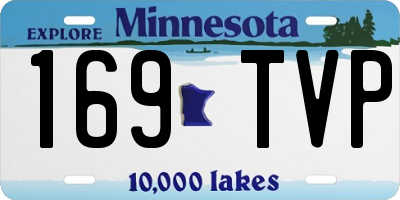 MN license plate 169TVP