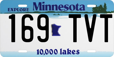 MN license plate 169TVT