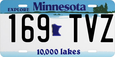 MN license plate 169TVZ