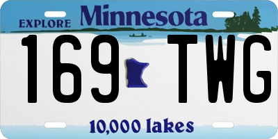 MN license plate 169TWG