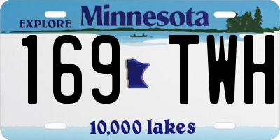 MN license plate 169TWH