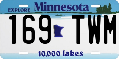 MN license plate 169TWM