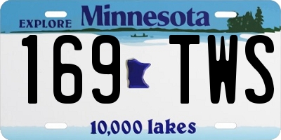 MN license plate 169TWS