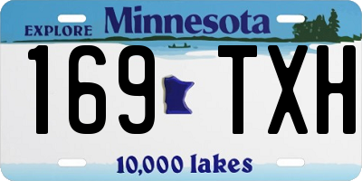 MN license plate 169TXH