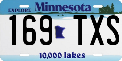 MN license plate 169TXS
