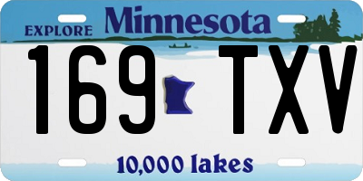 MN license plate 169TXV