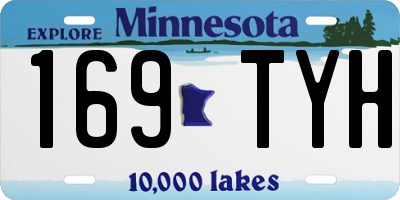 MN license plate 169TYH