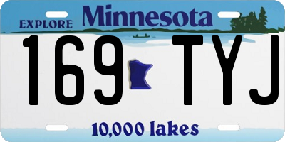 MN license plate 169TYJ