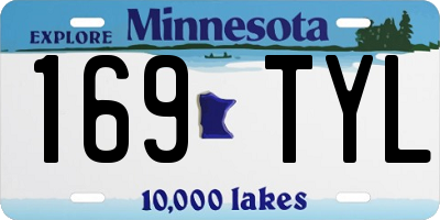 MN license plate 169TYL