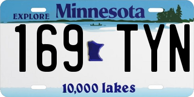 MN license plate 169TYN