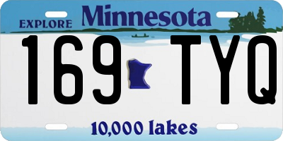 MN license plate 169TYQ
