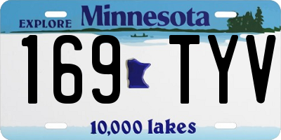MN license plate 169TYV
