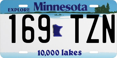 MN license plate 169TZN