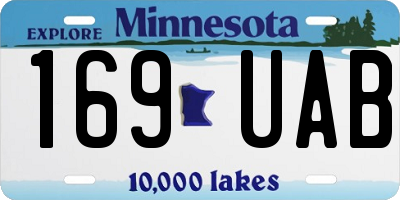 MN license plate 169UAB