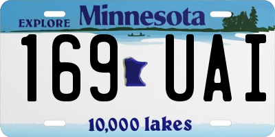 MN license plate 169UAI