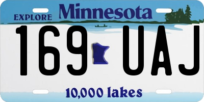MN license plate 169UAJ