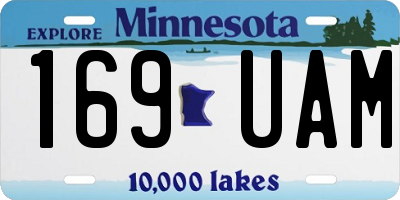 MN license plate 169UAM