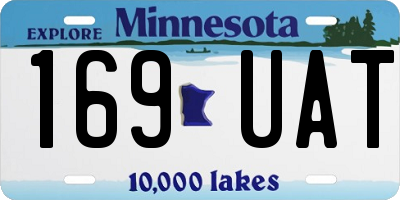 MN license plate 169UAT