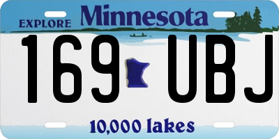 MN license plate 169UBJ