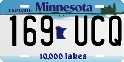 MN license plate 169UCQ