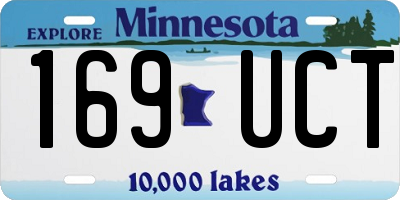 MN license plate 169UCT