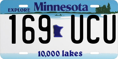 MN license plate 169UCU