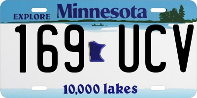 MN license plate 169UCV