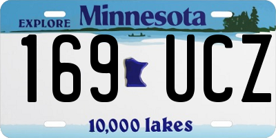 MN license plate 169UCZ