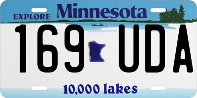 MN license plate 169UDA