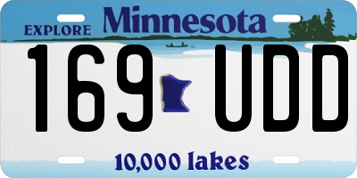 MN license plate 169UDD