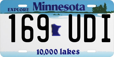 MN license plate 169UDI
