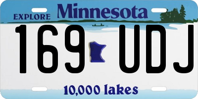MN license plate 169UDJ