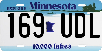 MN license plate 169UDL