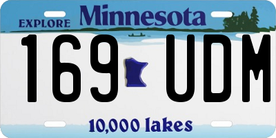 MN license plate 169UDM