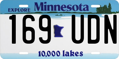 MN license plate 169UDN