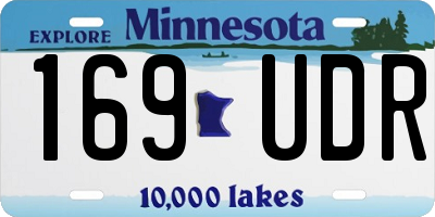 MN license plate 169UDR