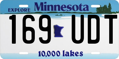 MN license plate 169UDT