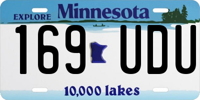 MN license plate 169UDU