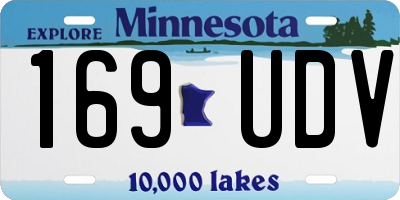 MN license plate 169UDV