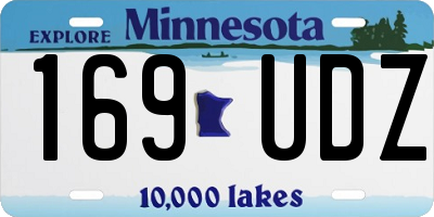 MN license plate 169UDZ