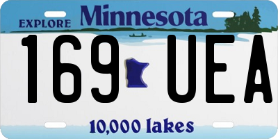 MN license plate 169UEA