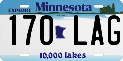 MN license plate 170LAG